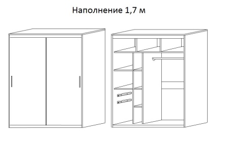 Шкаф-Купе Барселона №205 1500/1700/2000 мм