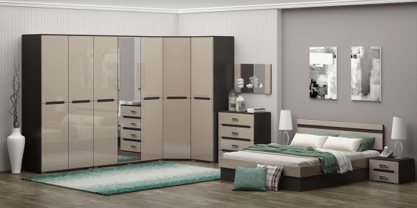 Спальный Гарнитур Каролина-9 МДФ/Разные Цвета 