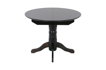 Стол раздвижной с круглой крышкой венге