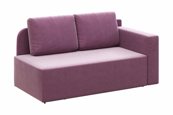 Диван кушетка Кайли правый сиреневый
